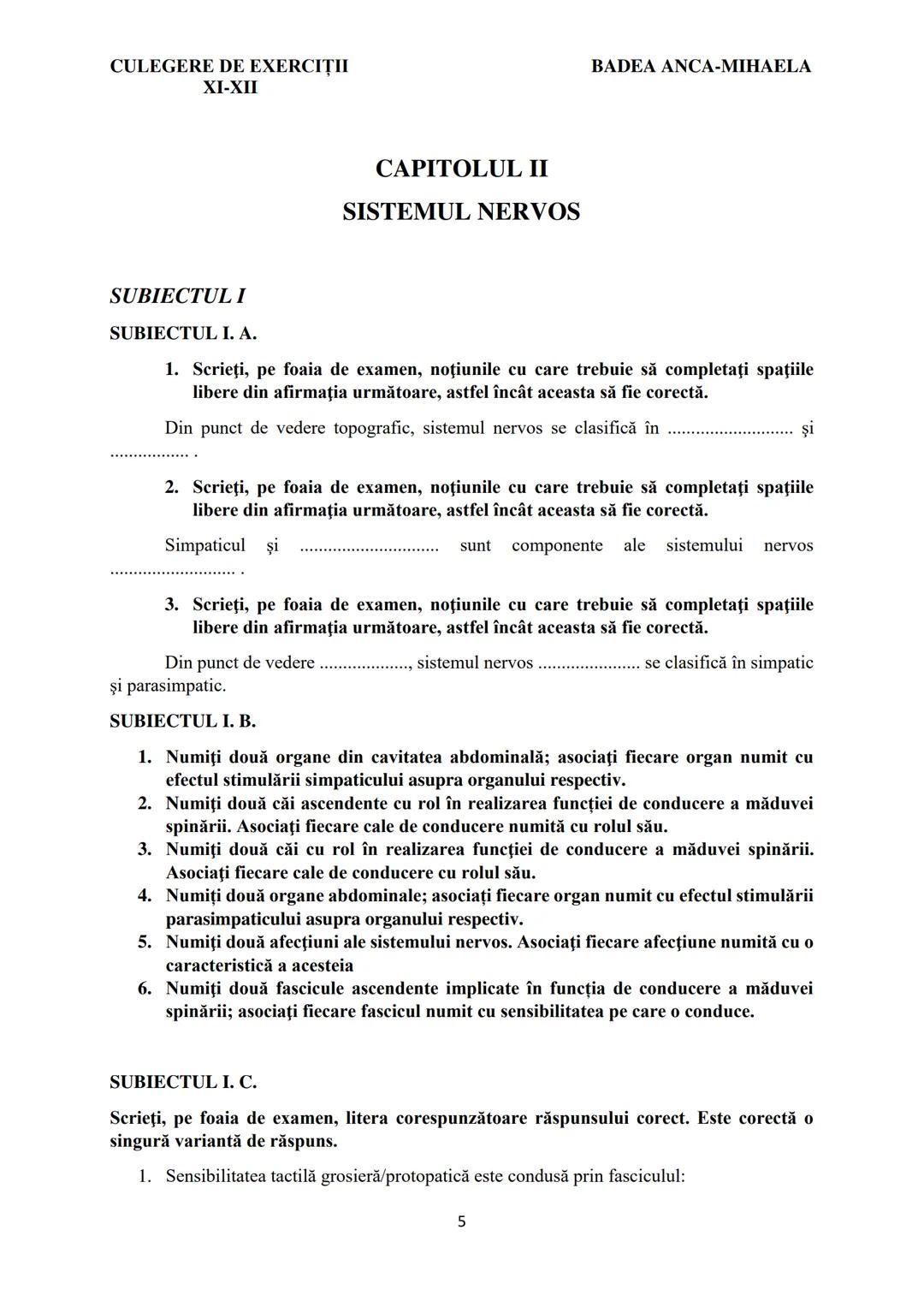 BADEA ANCA-MIHAELA
ISBN 978-973-0-37214-4

BIOLOGIE
CULEGERE DE EXERCIȚII
XI-XII

Reşiţa,
2022 CULEGERE DE EXERCIȚII
XI-XII

BADEA ANCA-MIHA