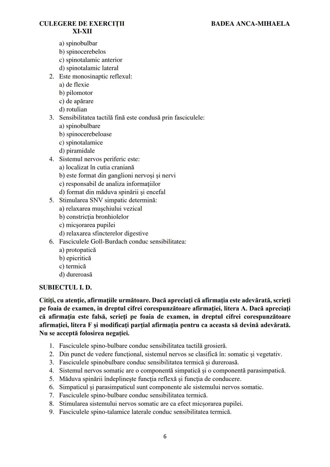 BADEA ANCA-MIHAELA
ISBN 978-973-0-37214-4

BIOLOGIE
CULEGERE DE EXERCIȚII
XI-XII

Reşiţa,
2022 CULEGERE DE EXERCIȚII
XI-XII

BADEA ANCA-MIHA