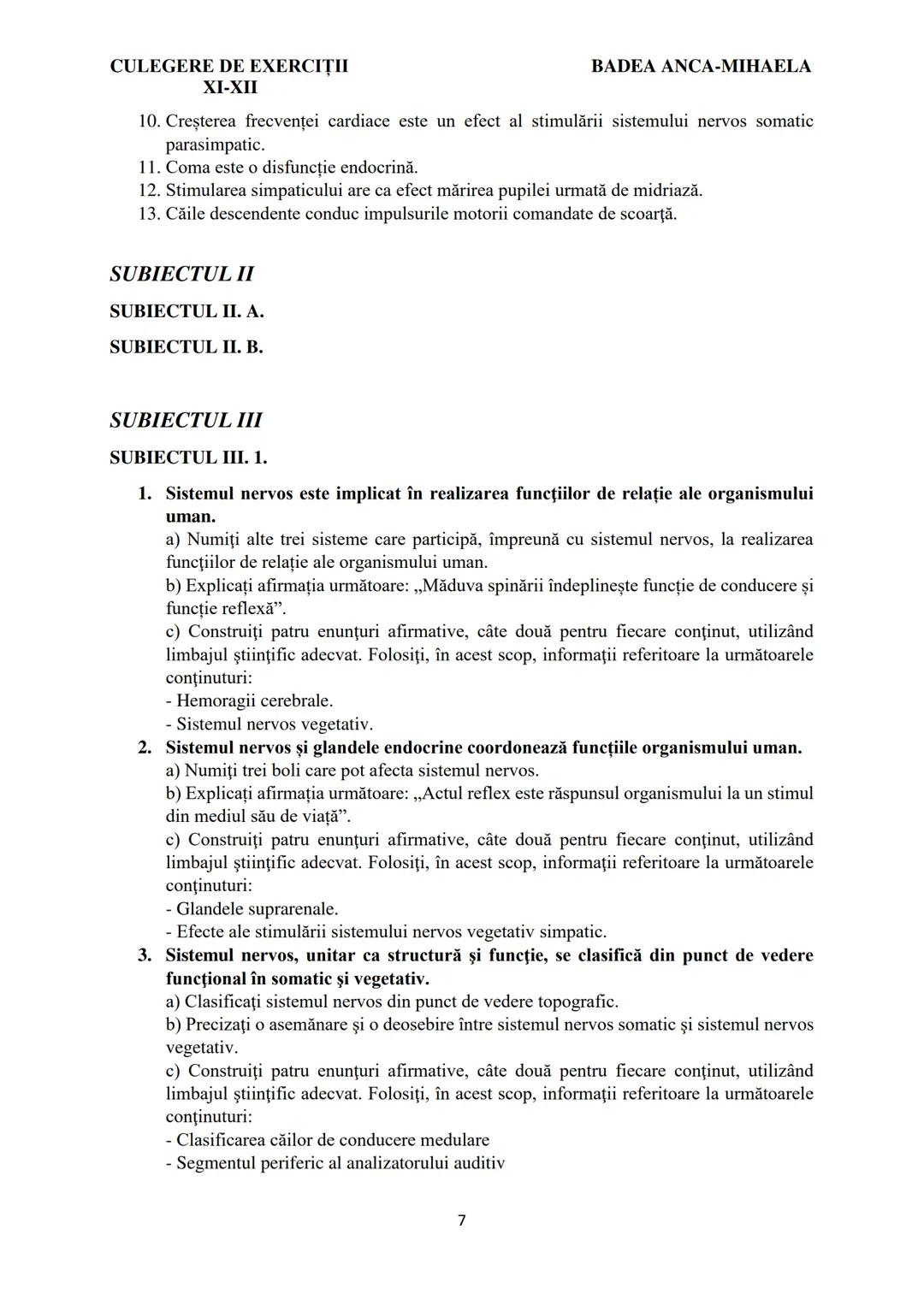 BADEA ANCA-MIHAELA
ISBN 978-973-0-37214-4

BIOLOGIE
CULEGERE DE EXERCIȚII
XI-XII

Reşiţa,
2022 CULEGERE DE EXERCIȚII
XI-XII

BADEA ANCA-MIHA