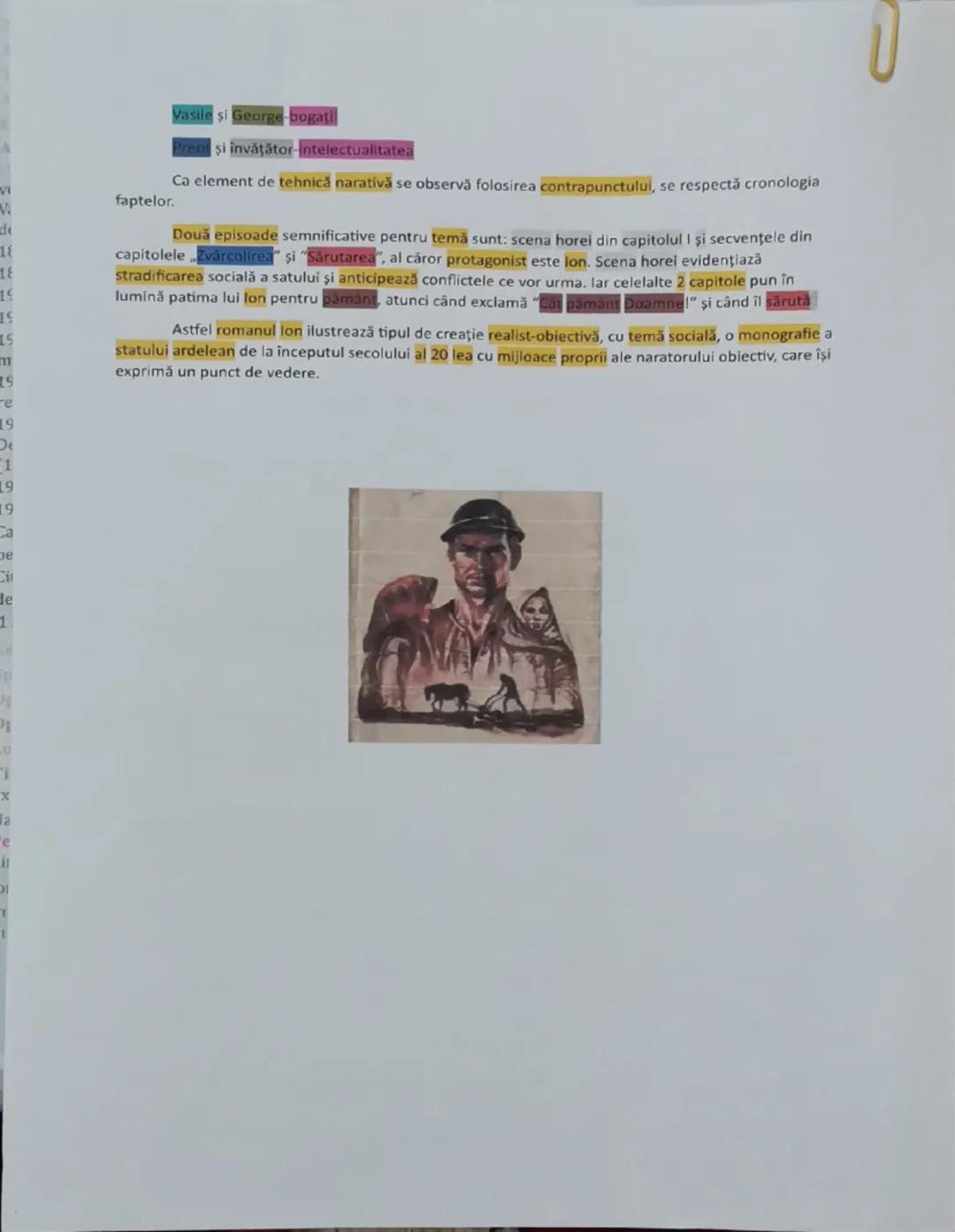 # lon
Liviu Rebreanu
lon se încadrează speciei literare al romanului realist obiectiv, deoarece acţiunea este
ancorată în realitate, se prez