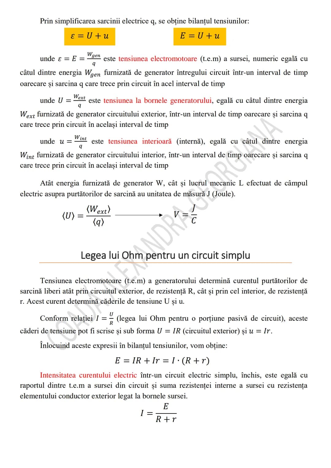 --- OCR Start ---
Rezistenţa unui conductor
Experimental se constată că valoarea rezistenței unui conductor omogen, liniar, la
temperatură c