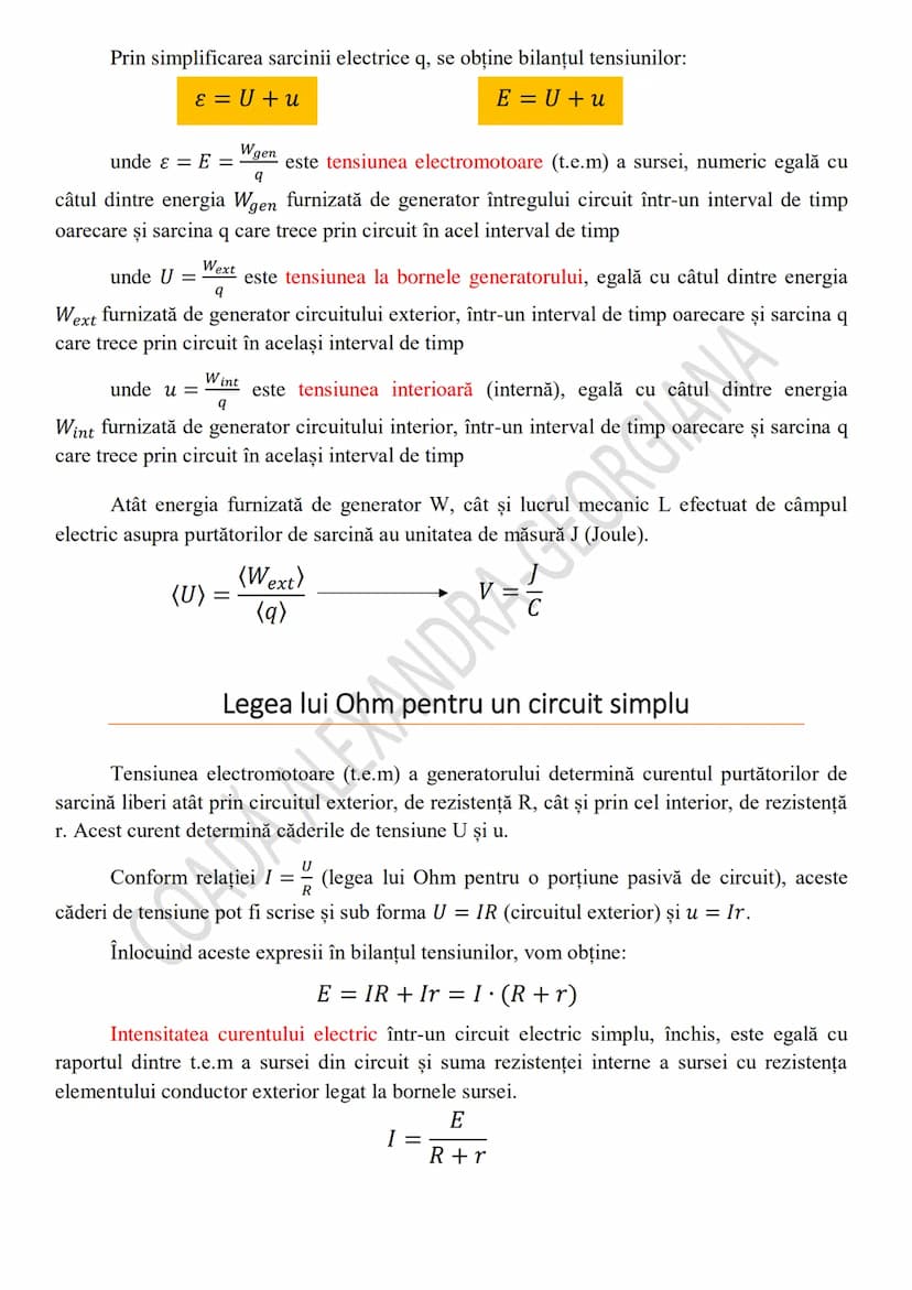 --- OCR Start ---
Rezistenţa unui conductor
Experimental se constată că valoarea rezistenței unui conductor omogen, liniar, la
temperatură c