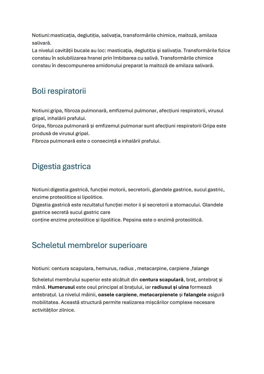--- OCR Start ---
Funcţia heterocatalitică a materialului genetic
1
Fiziologia intestinului gros...
1
Concepţia şi naşterea.
1
Transportul s