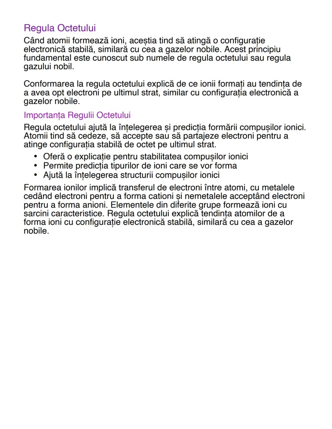 # loni și Legăturile lonice - Notițe pentru
Chimie Clasa a 9-a

Formarea lonilor
În reacțiile dintre metale şi nemetale pentru formarea săru