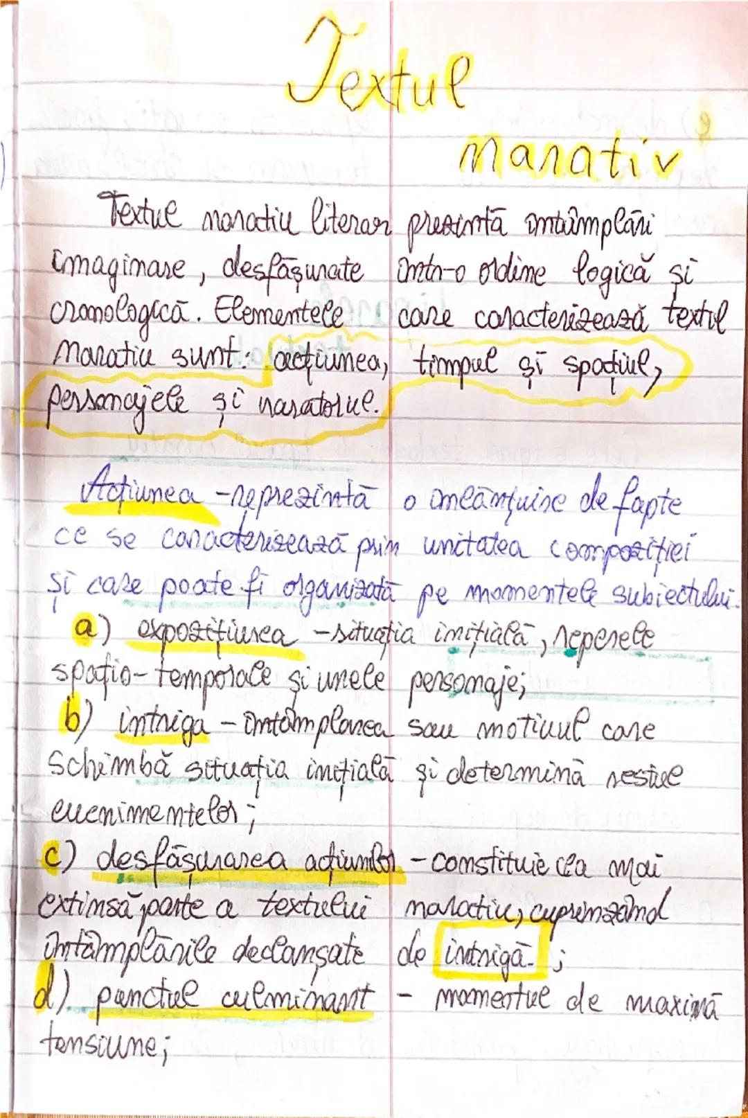 # Textul

manativ

Textul narativ literar prezintă întâmplări imaginare, desfășurate într-o ordine logică și cronologică. Elementele care ca