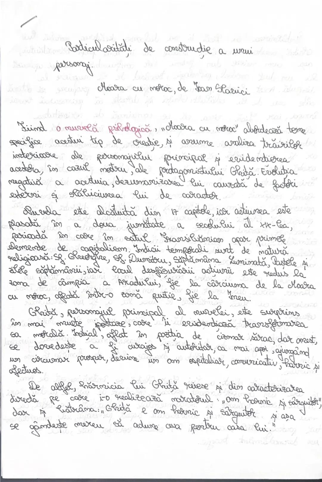 # Particularități de constructie a unui
personaj
Moara cu moroc, de Ion Slavici

Fiind o nuvelă psihologică, "Moara cu noroc" abordează teme