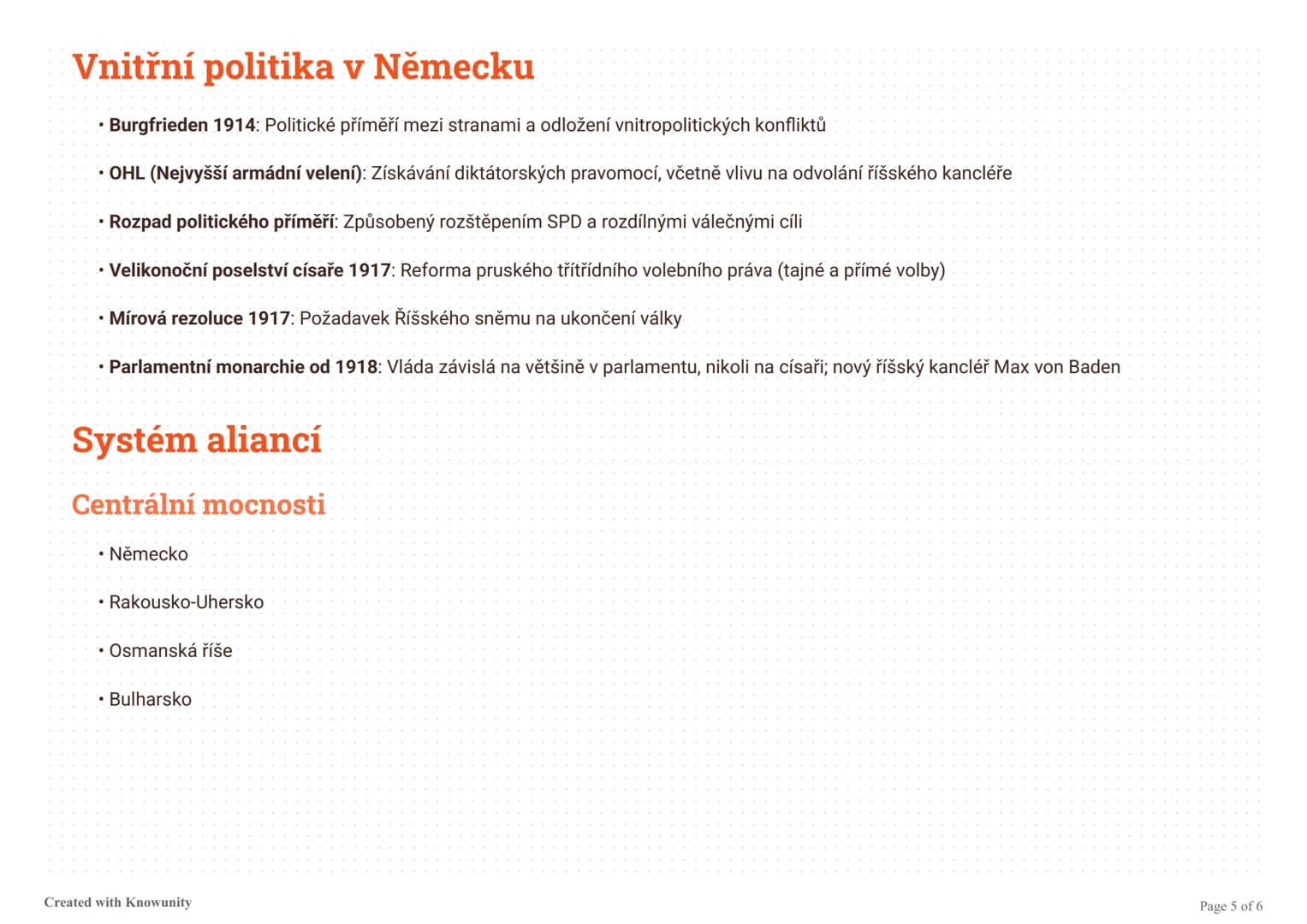 První světová válka (1914-1918)
Komplexní přehled první světové války zahrnující příčiny, průběh, modernitu konfliktu a jeho dopady na spole