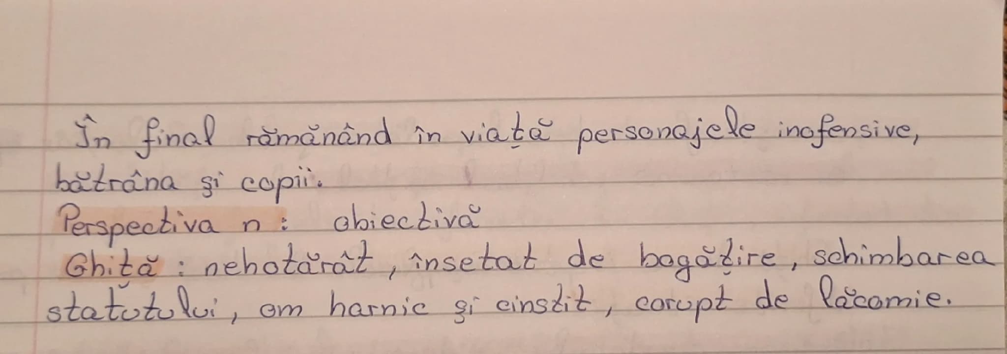 --- OCR Start ---
Moara eu noroc
Joan Slavici
Huvelă realistă psihologică
Tema: dorința de îmbogăţire, dezumanizarea personajul
principal pt