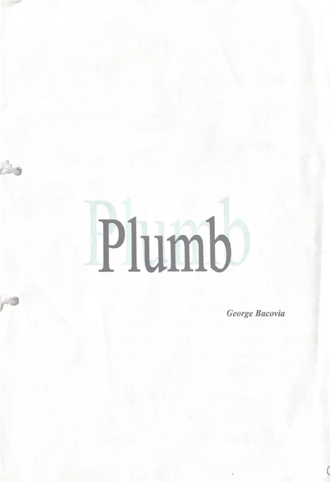 # Plumb

George Bacovia --- OCR Start ---
DATE DESPRE OPERA Plumlo
+AUTOR
३
George Bacovia
Poezia "Plumb" de George Bacovia, este o anta
poe