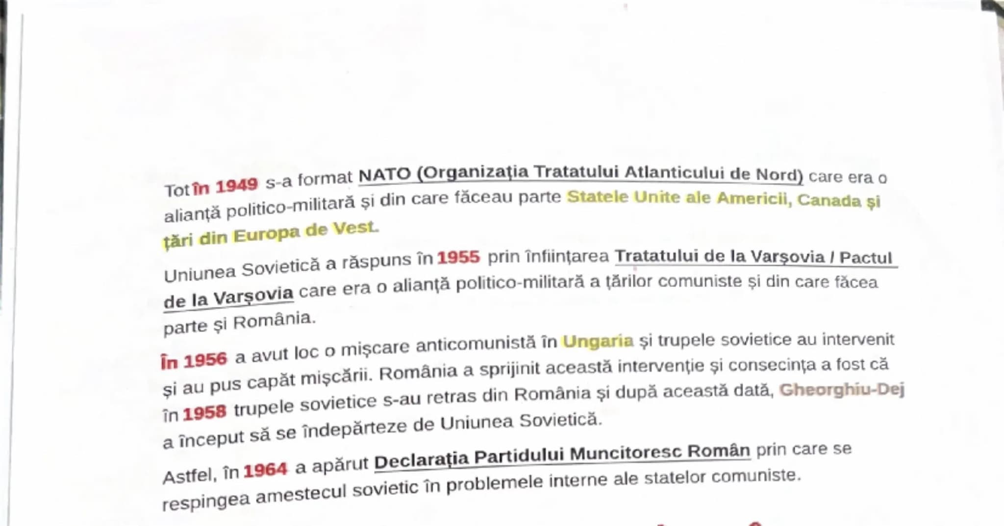 # România în timpul Războiului
Rece

Războiul Rece reprezintă un conflict politic economic şi ideologic pentru dominarea
lumii între Uniunea