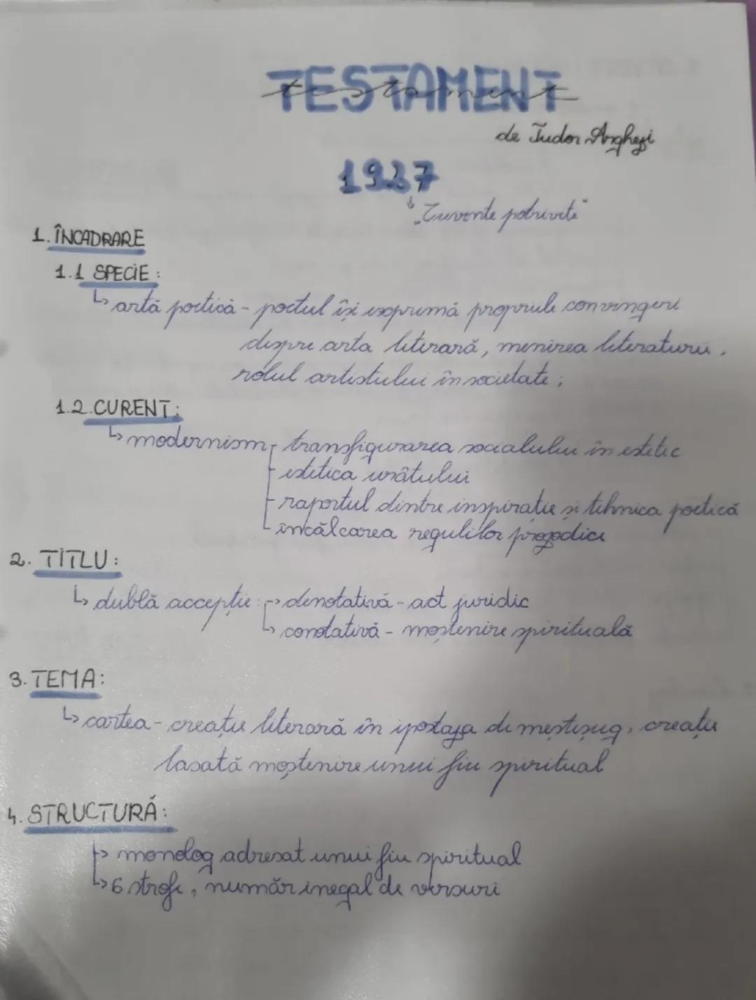 Testament - Schema Logică Esențială