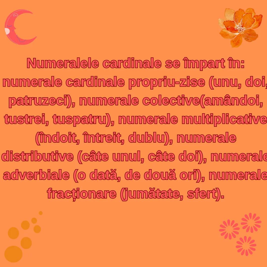 # NUMERALUL

EVALUARE NAȚIONALĂ 2024 NUMERALUL
Numeralul este o parte de vorbire flexibilă care
exprimă un număr (unu, doi, trei), numărul
o