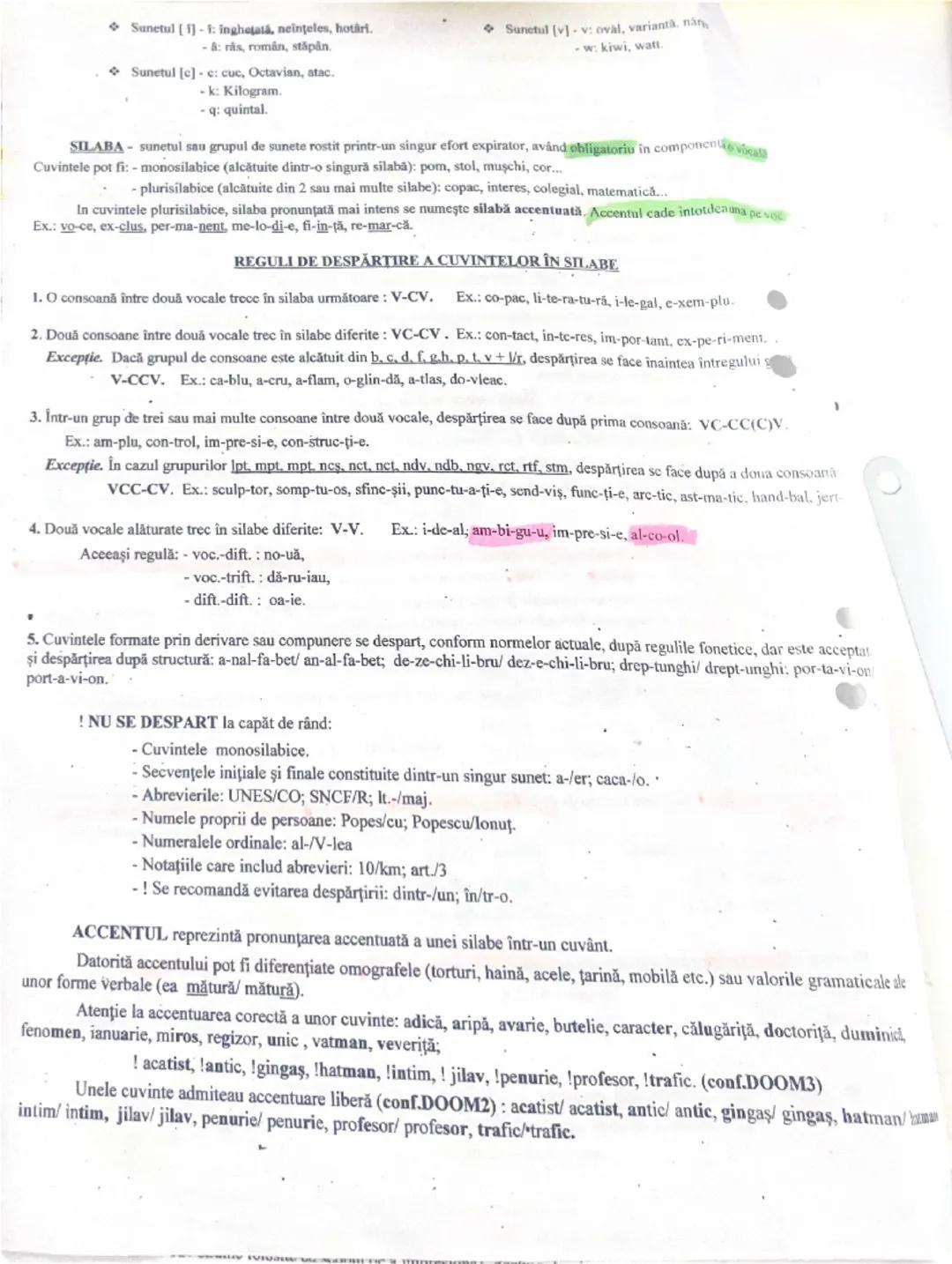 LINII IMPORTANTE IN
Notiuni de fonetică
Venetica este stiinta care studiază sunetele limbii
SUNET limbii romine:
Vocale - sunete care se pro