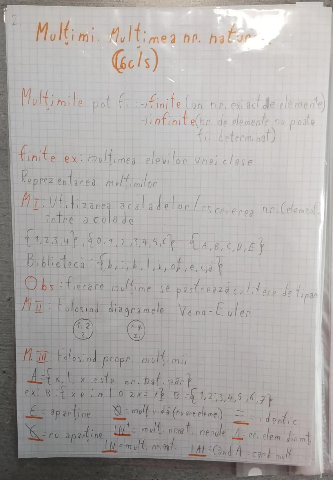 2
Multimi. Multimea nr. nator.
(6cls)
Multimile pot fi:finite (un nr. exact de elemente)
infinite(nr. de elemente nu poate
fi determinat)
fi