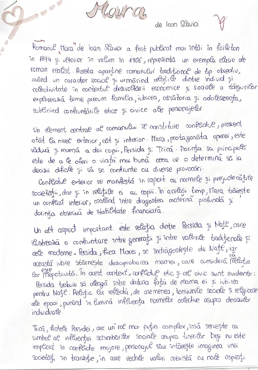 Comentariu “Mara” de Ioana Slavici