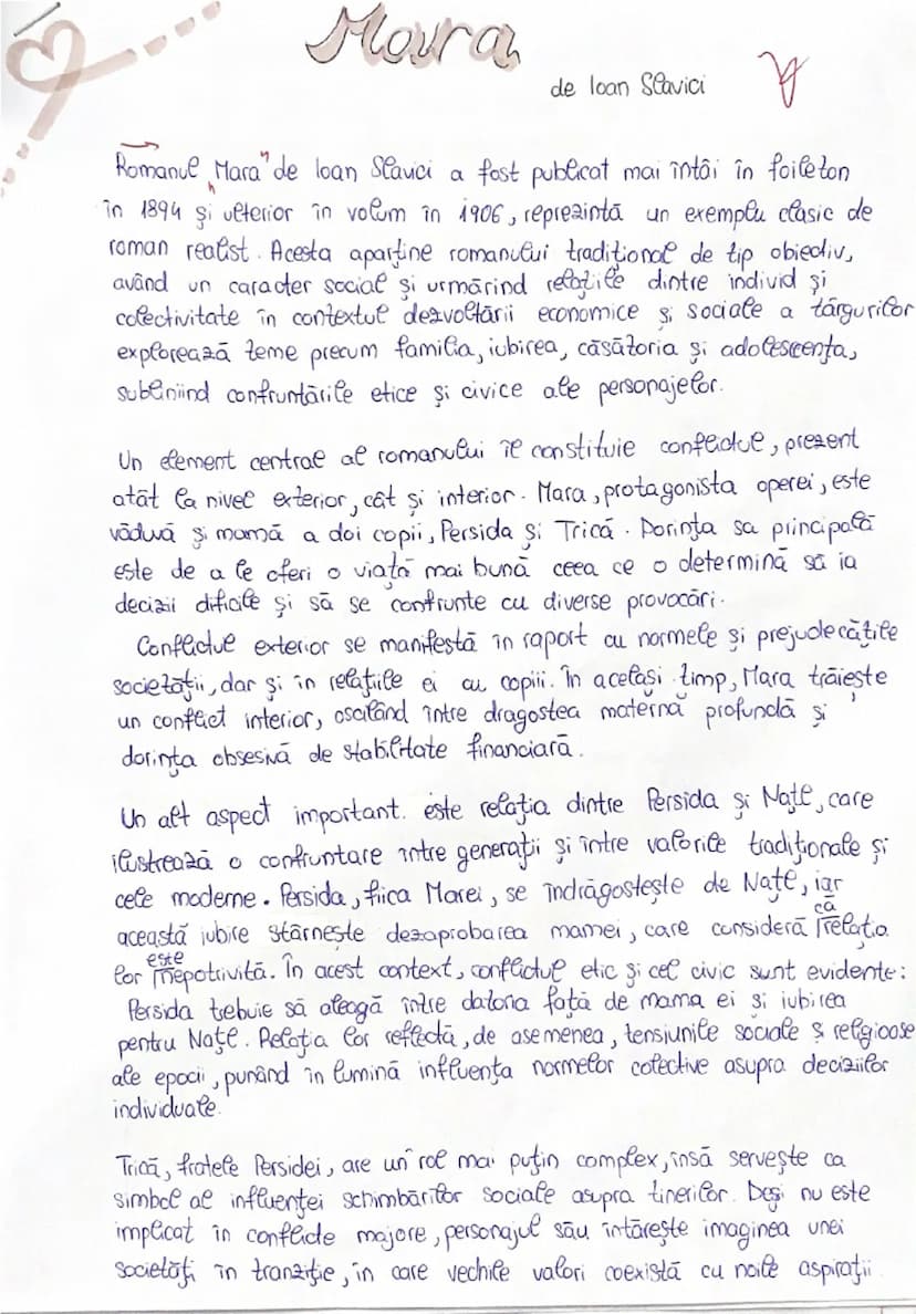 # Mara

de loan Slavici

Romanul "Mara" de loan Slavici a fost publicat mai întâi în foileton
în 1894 şi ulterior în volum în 1906, reprezin