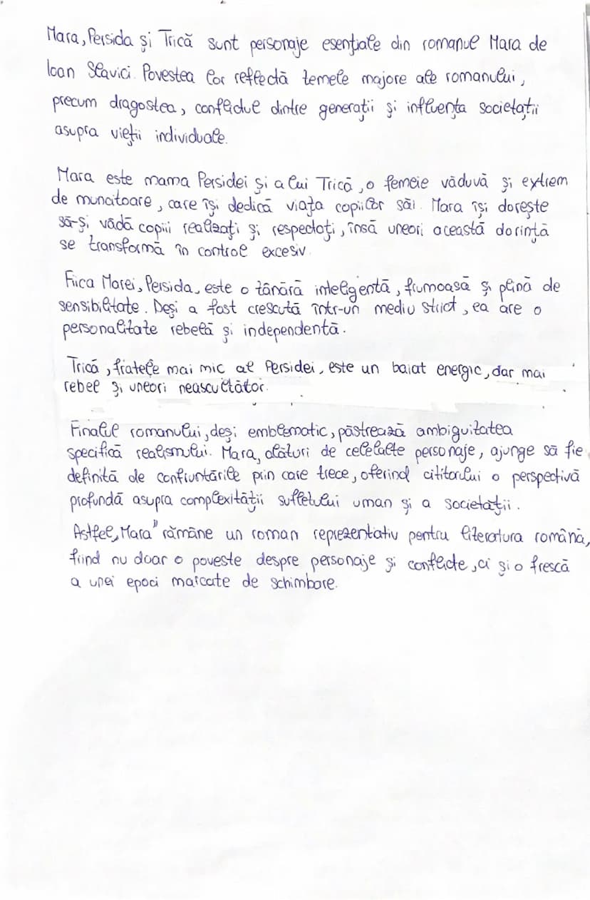 # Mara

de loan Slavici

Romanul "Mara" de loan Slavici a fost publicat mai întâi în foileton
în 1894 şi ulterior în volum în 1906, reprezin