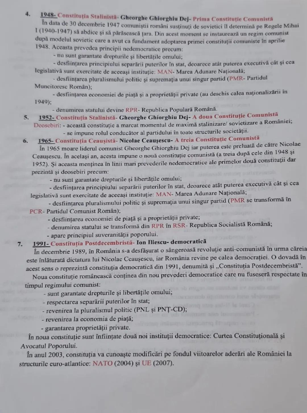 # CONSTITUTIILE ROMÂNIEI

1. 1866- Constituţia României Moderne Carol I- democratică

După abdicarea lui Alexandru Ioan Cuza (11 februarie 1