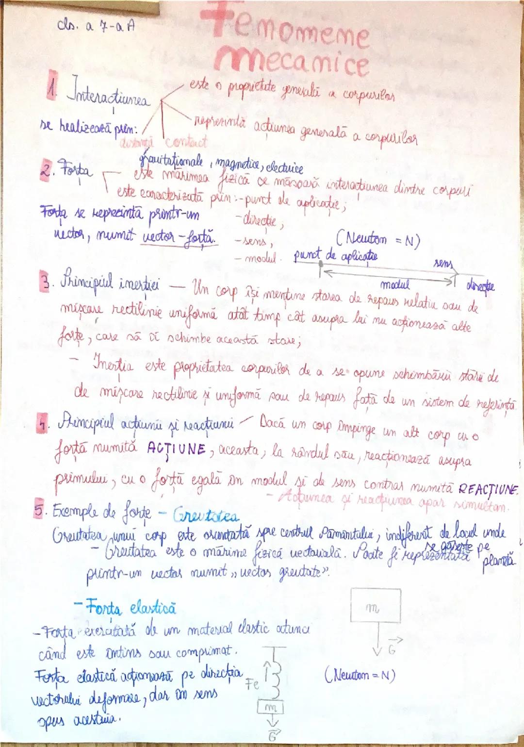 Fenomene mecanice- fizica