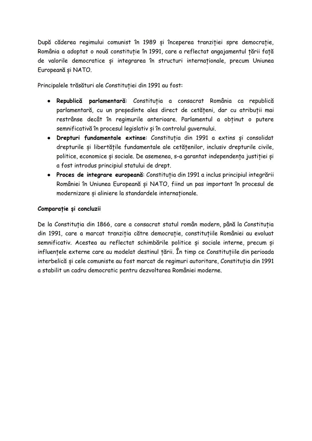 # Constituţiile României: de la 1866 la 1991 comparație și evoluție

Constituţiile României au reflectat schimbările politice, sociale și ec