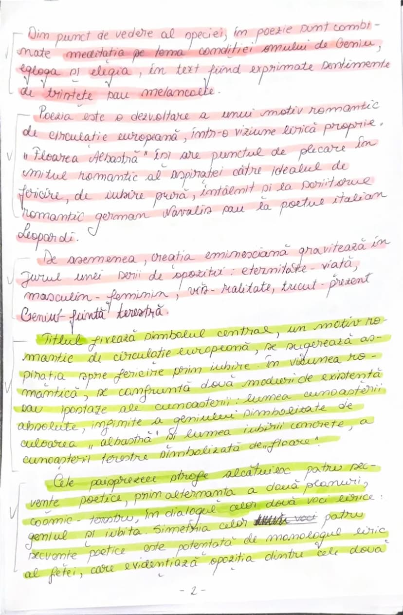 # Floarea Albastră

Eminescu

Mihai Eminescu, cel din urmă mare romantic
european, este şi un remarcabil poet al seco-
lului al XIX lea. Ace