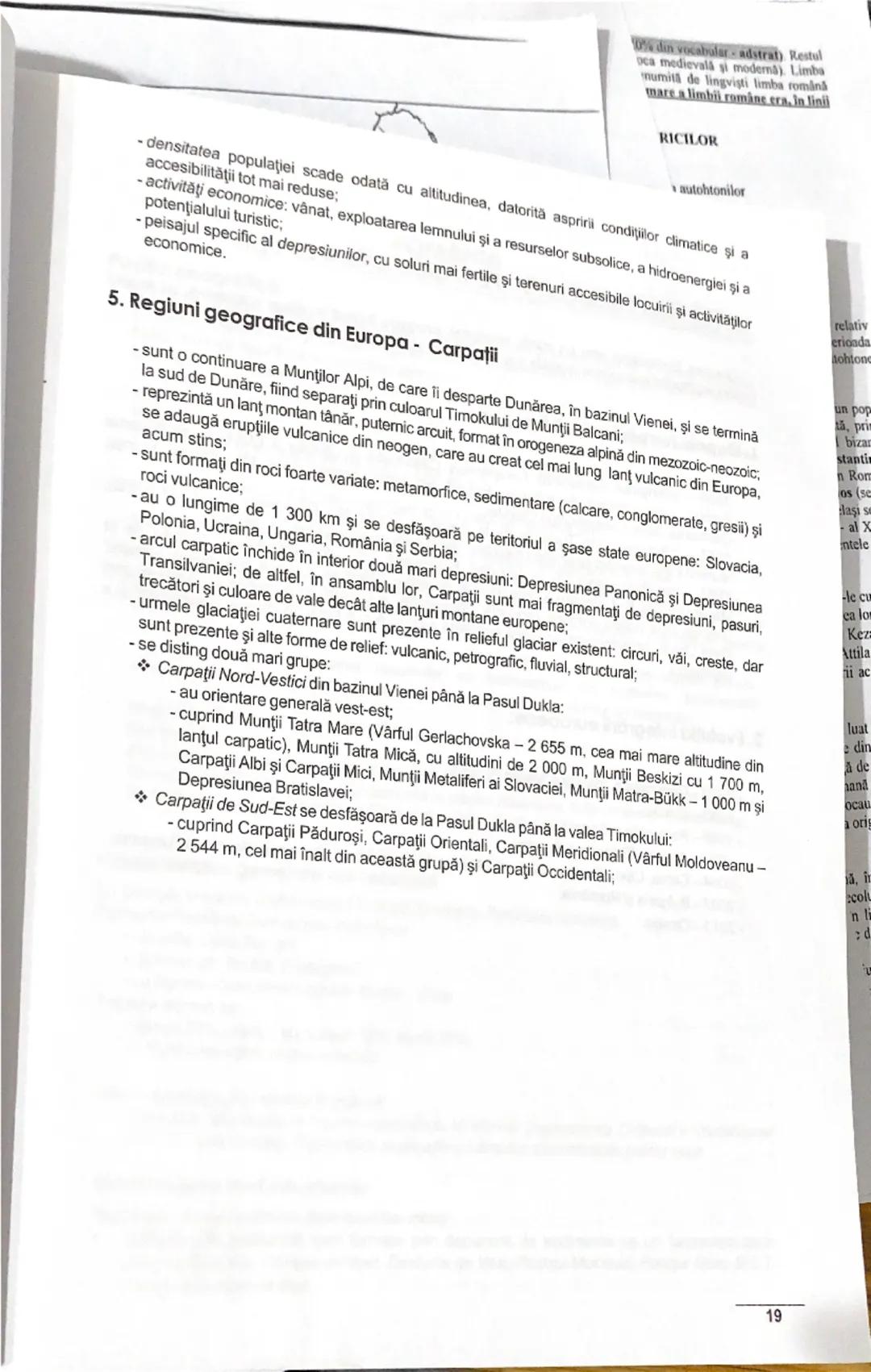 ## 2. Elemente de geografie fizică

## 2.1. Relieful major al Europei

a. **Altimetric,** Europa se desfășoară între -28 m în Câmpia Precasp