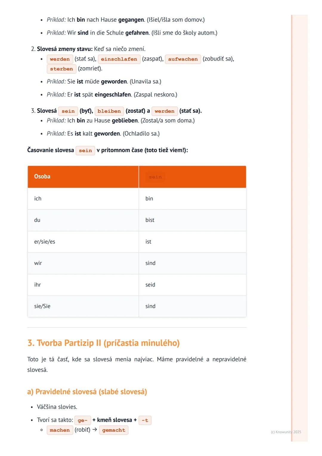 # Minulý čas (Perfekt) s "haben" a
"sein"

Úvod / Prehľad

Dnes si zopakujeme minulý čas Perfekt, ktorý je v nemčine veľmi dôležitý.
Používa