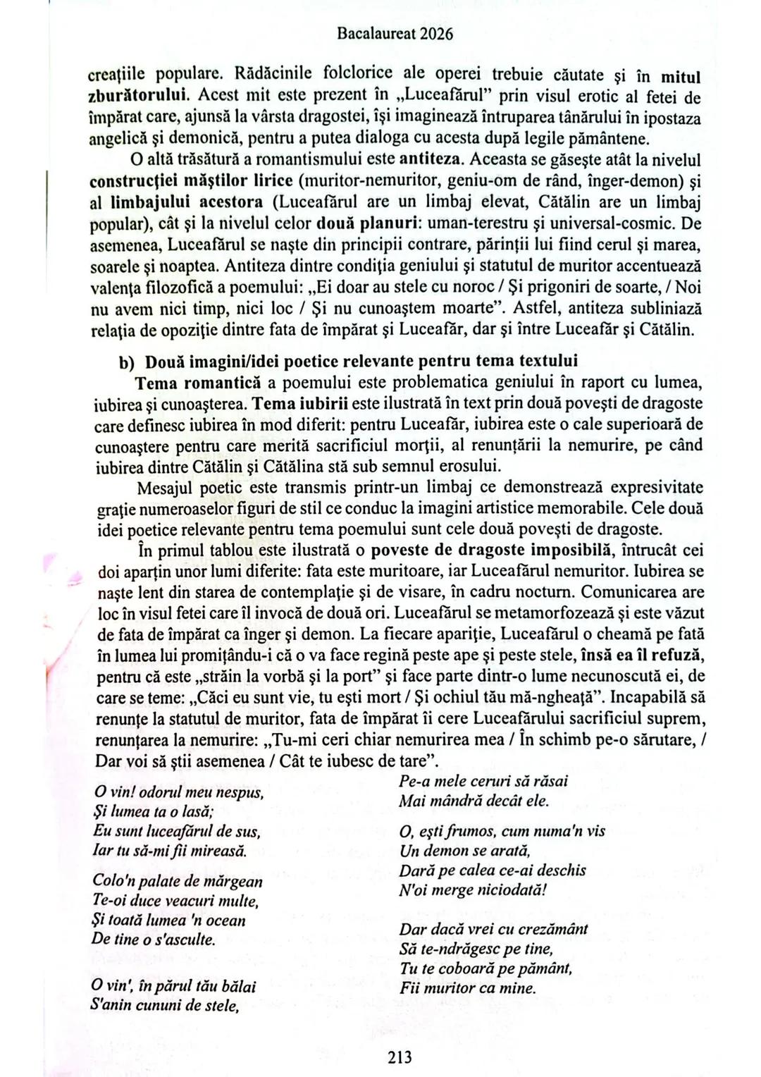 Bacalaureat 2026

3.2 Eseuri pentru genul liric

Pentru genul liric, există doar o cerință: particularități ale unui text poetic studiat.
Re
