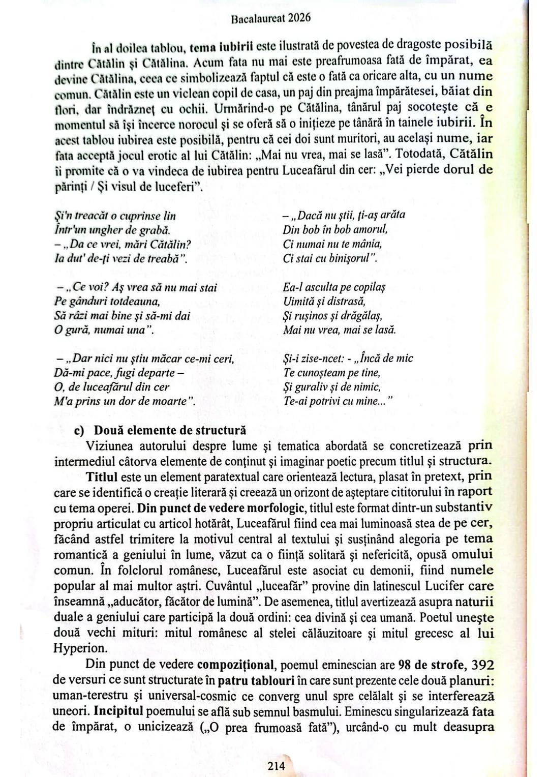Bacalaureat 2026

3.2 Eseuri pentru genul liric

Pentru genul liric, există doar o cerință: particularități ale unui text poetic studiat.
Re