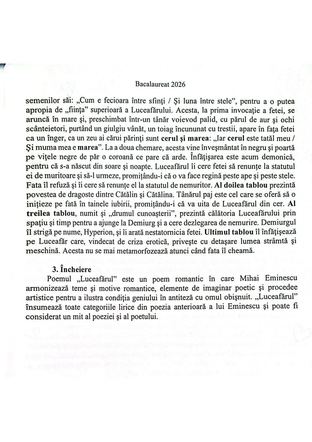 Bacalaureat 2026

3.2 Eseuri pentru genul liric

Pentru genul liric, există doar o cerință: particularități ale unui text poetic studiat.
Re