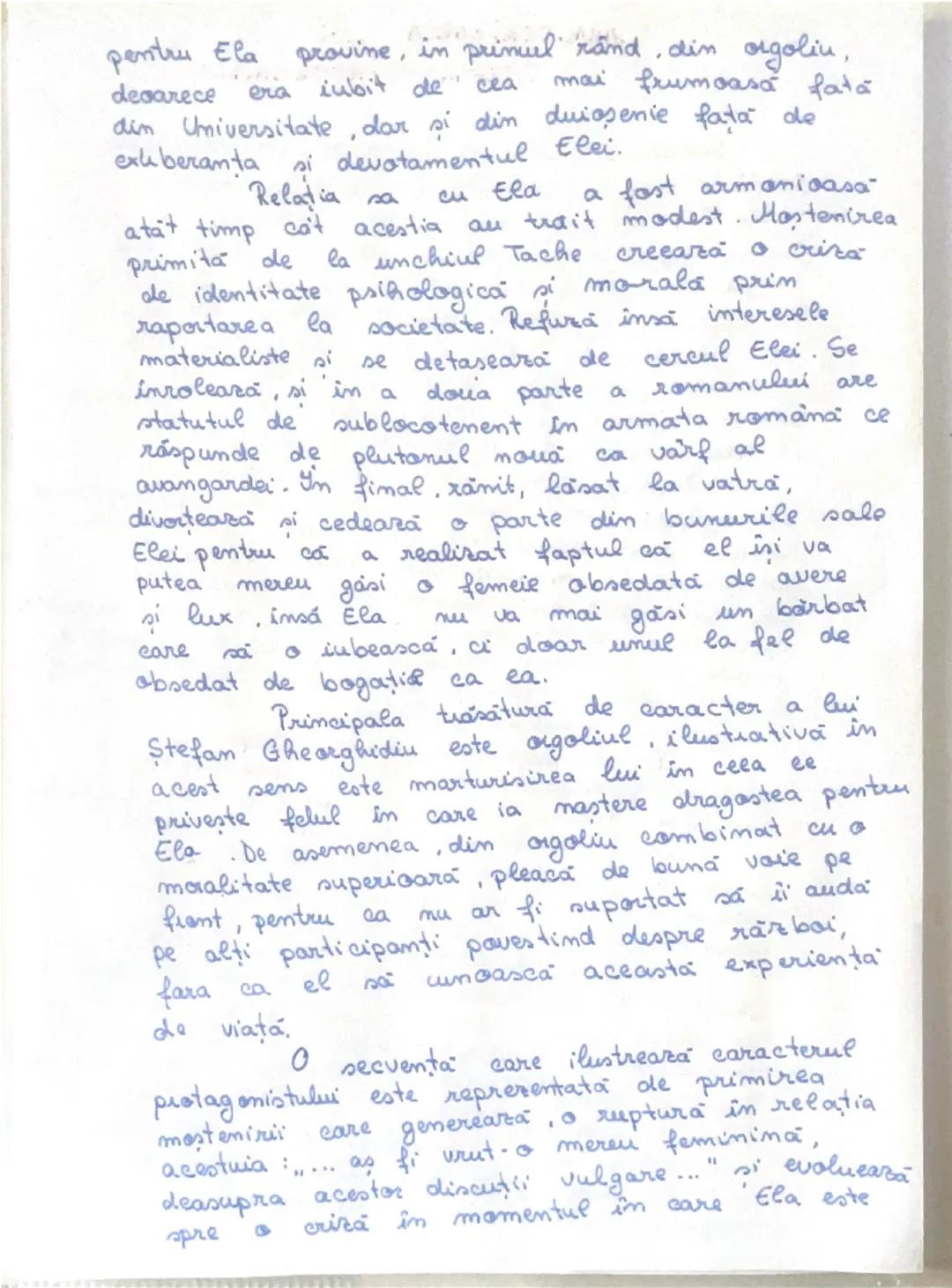 # CARACTERIZAREA LUI
# STEFAN GHEORGHIDIU

Romanul "Ultima noapte de dragoste,
intaia noapte de razboi", este un roman
subiectiv, modern de 