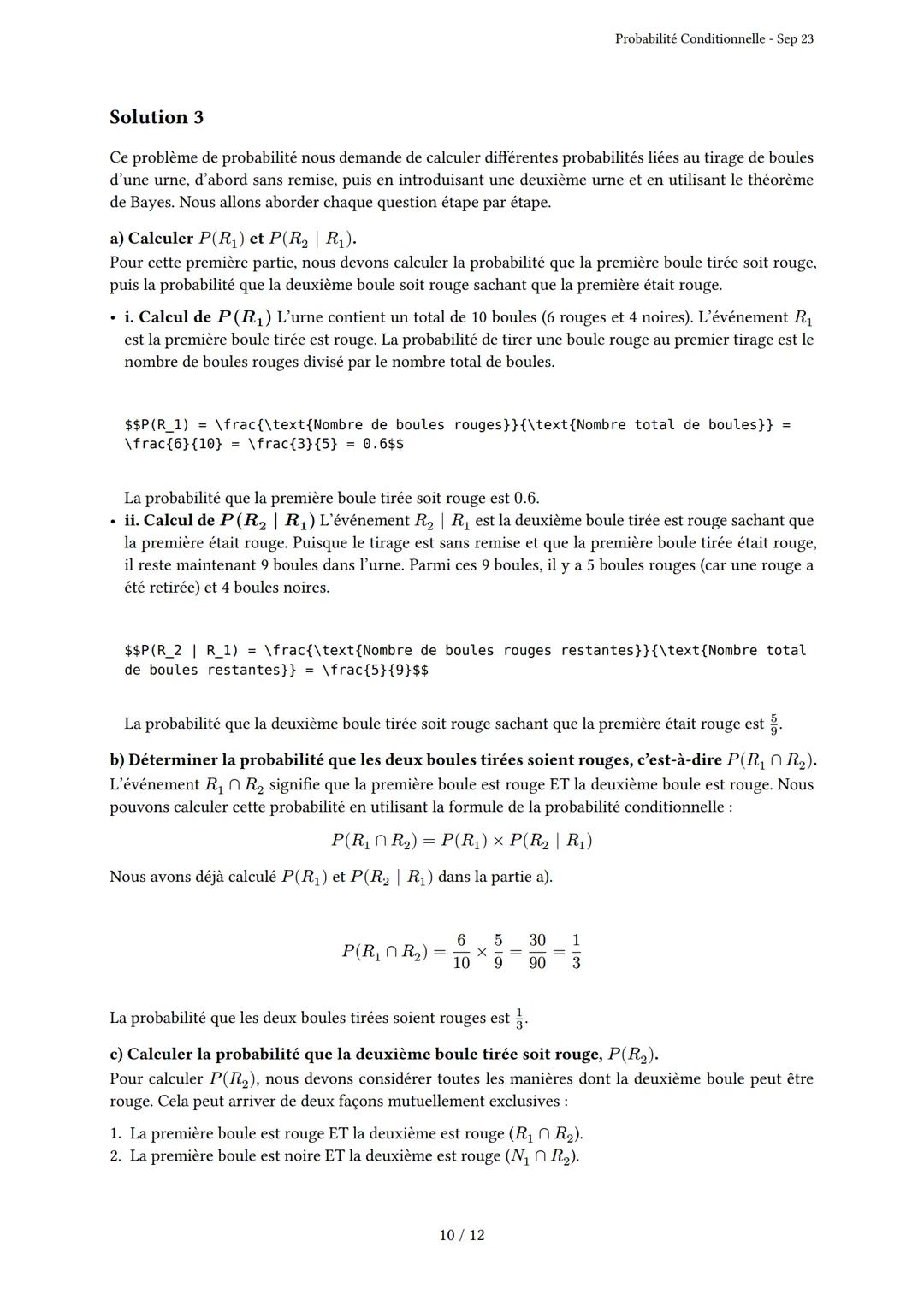 # Probabilité Conditionnelle

Généré par Knowunity.fr - Sep 23

Description: Cet examen couvre la probabilité conditionnelle, les arbres pon