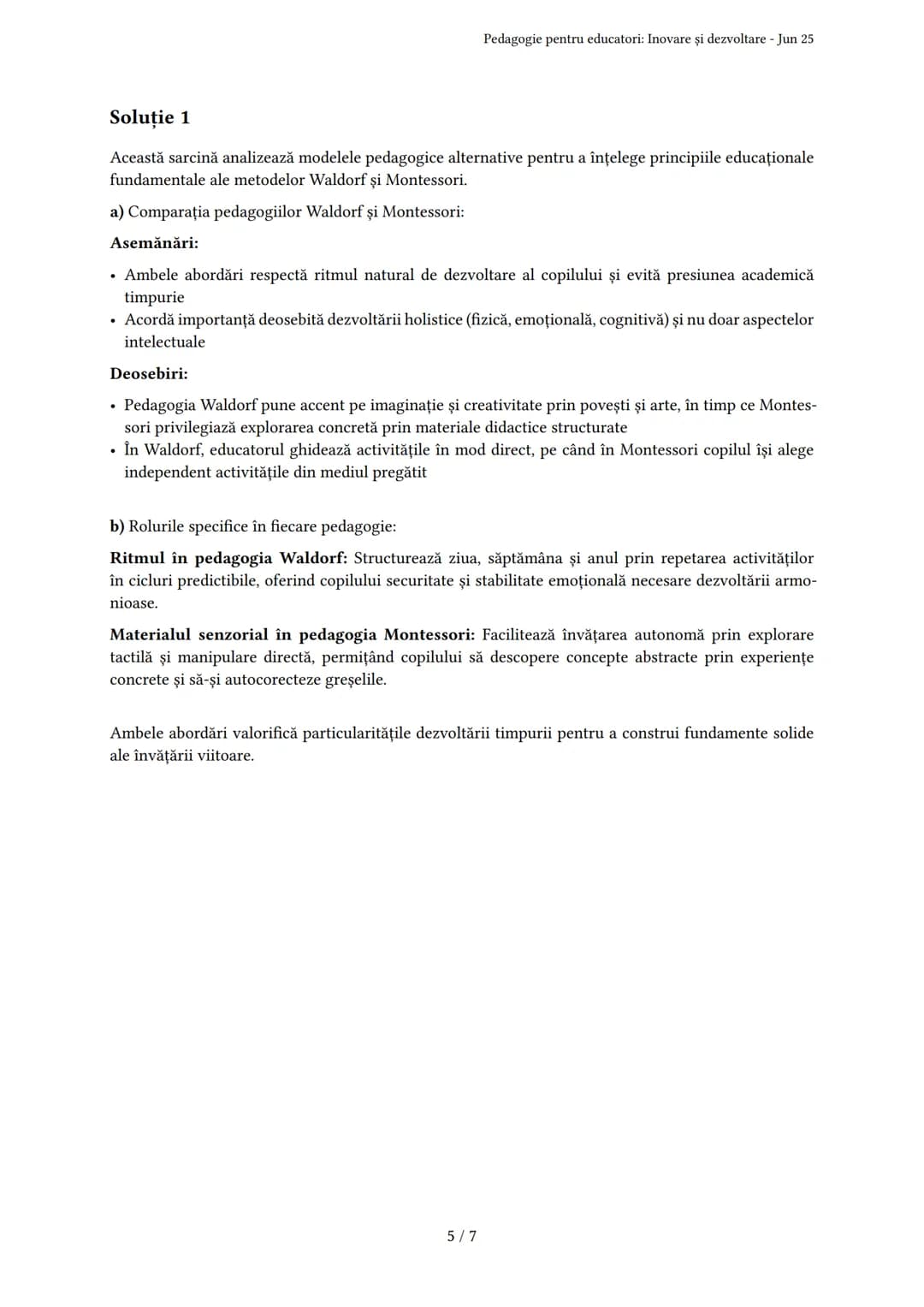 # Pedagogie pentru educatori: Inovare și dezvoltare

Generat de Alexa nbd - Jun 25

Descriere: Examen despre educație, inovare, dezvoltarea 