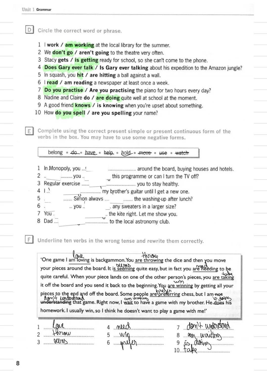# Present Simple
a) habits, repeated actions
- everyday, twice a month
- rarely
b) facts (scientific)
- Water freezes at 0°C.
c) sports co