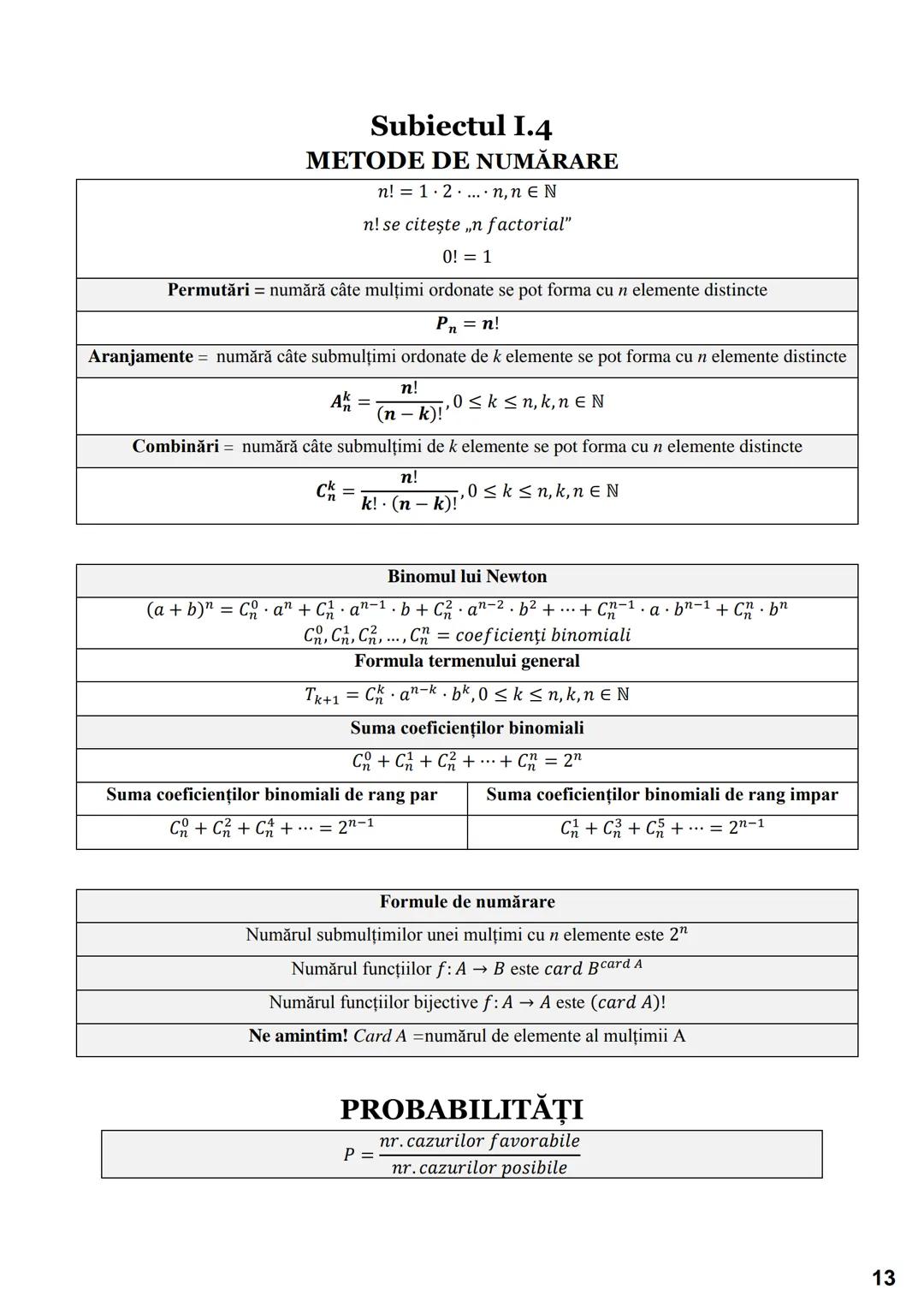 # Subiectul I.1
# PROGRESII
| ARITMETICE | GEOMETRICE |
|---|---|
| **Notații** |
| $\leftarrow (a_n)_{n \geq 1} \iff a_1, a_2, a_3,..., $