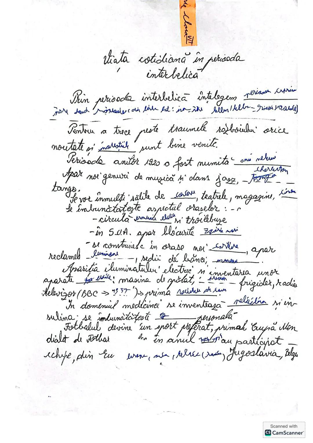 vie clasa
Viata cotidiană în perioada
/
interbelica
Prin perioada interbelică întelegem rerias cuprin
nere dand rostade coin lace fat: iro