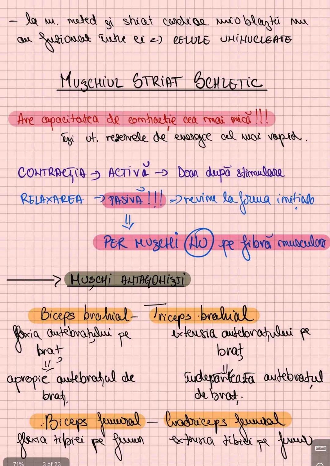 # Capitolul 8
# ȚESUTUL MUSCULAR
!!! Se distinge de restul țesuturilor - CONTRACTILITATE
Umitatea STRUCTURALĂ → fibra musculară /
→ celula m
