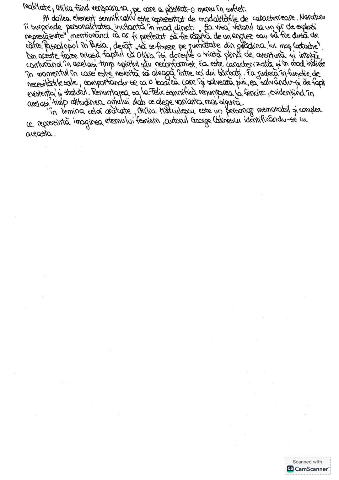 Caracterizare Otilia Marculescu
Publicat în anul 1938, la sfârşitul perioadei interbelice, ramanul, Enigma Otiliei" de George
Călinescu est