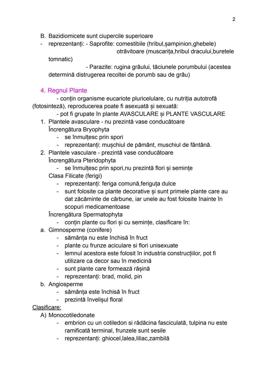 --- OCR Start ---
1. Regnul Monera
Regnuri
1
cuprinde bacteriile, cianobacteriile si algele albastre-verzi
(organisme procariote)
nutritia p