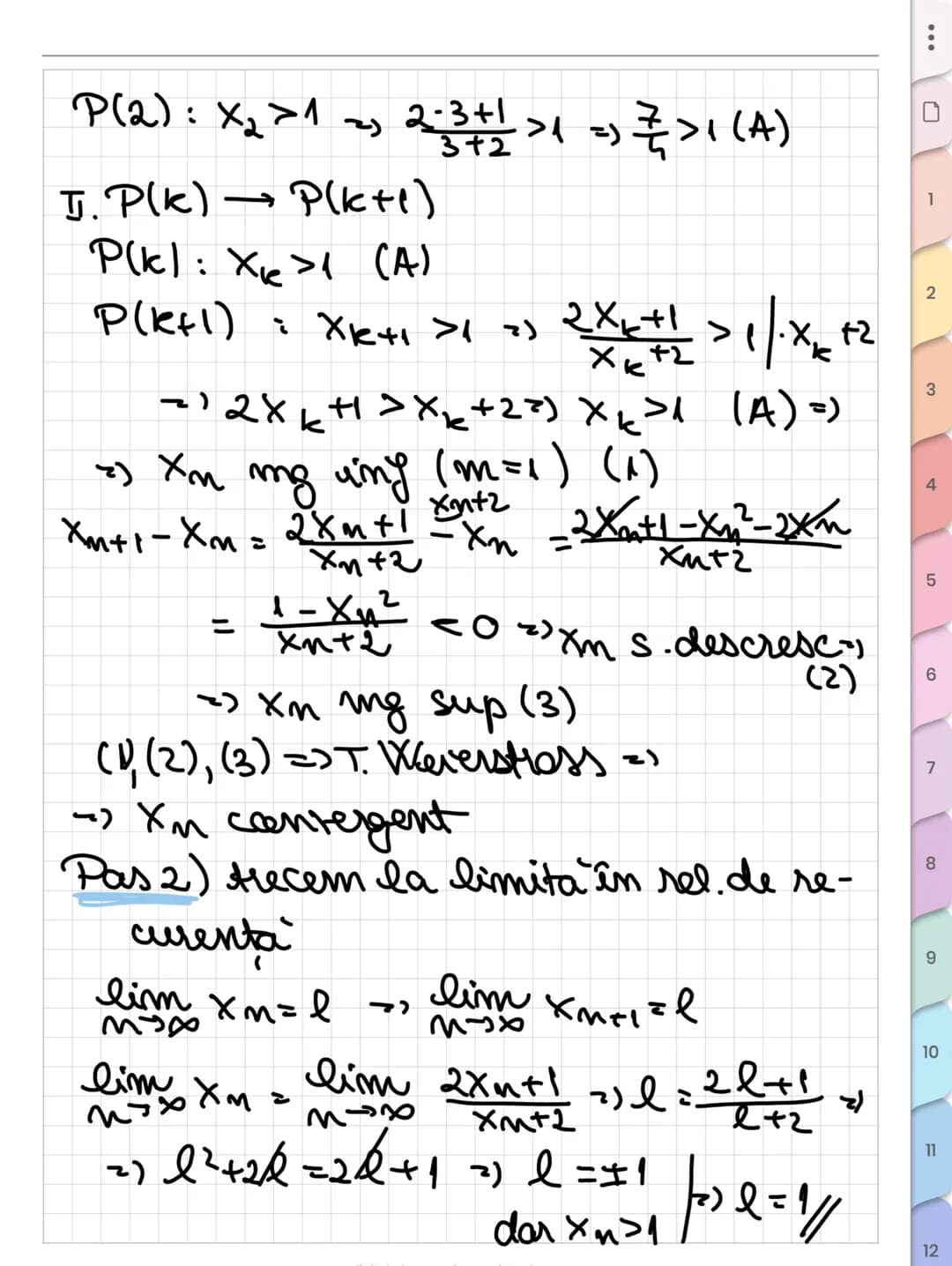 # Sume
remarcabile
① $\sum_{k=1}^{n} k = \frac{n(n+1)}{2}$
② $\sum_{k=1}^{n} k^2 = \frac{n(n+1)(2n+1)}{6}$
③ $\sum_{k=1}^{n} k^3 = [\frac