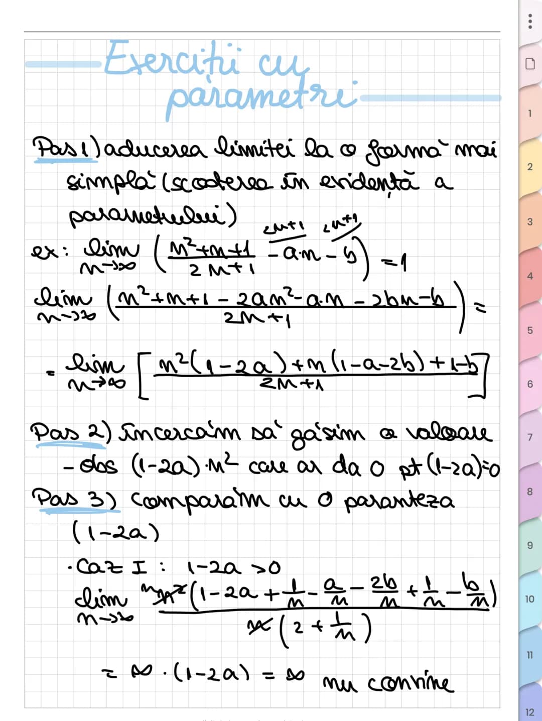 # Sume
remarcabile
① $\sum_{k=1}^{n} k = \frac{n(n+1)}{2}$
② $\sum_{k=1}^{n} k^2 = \frac{n(n+1)(2n+1)}{6}$
③ $\sum_{k=1}^{n} k^3 = [\frac