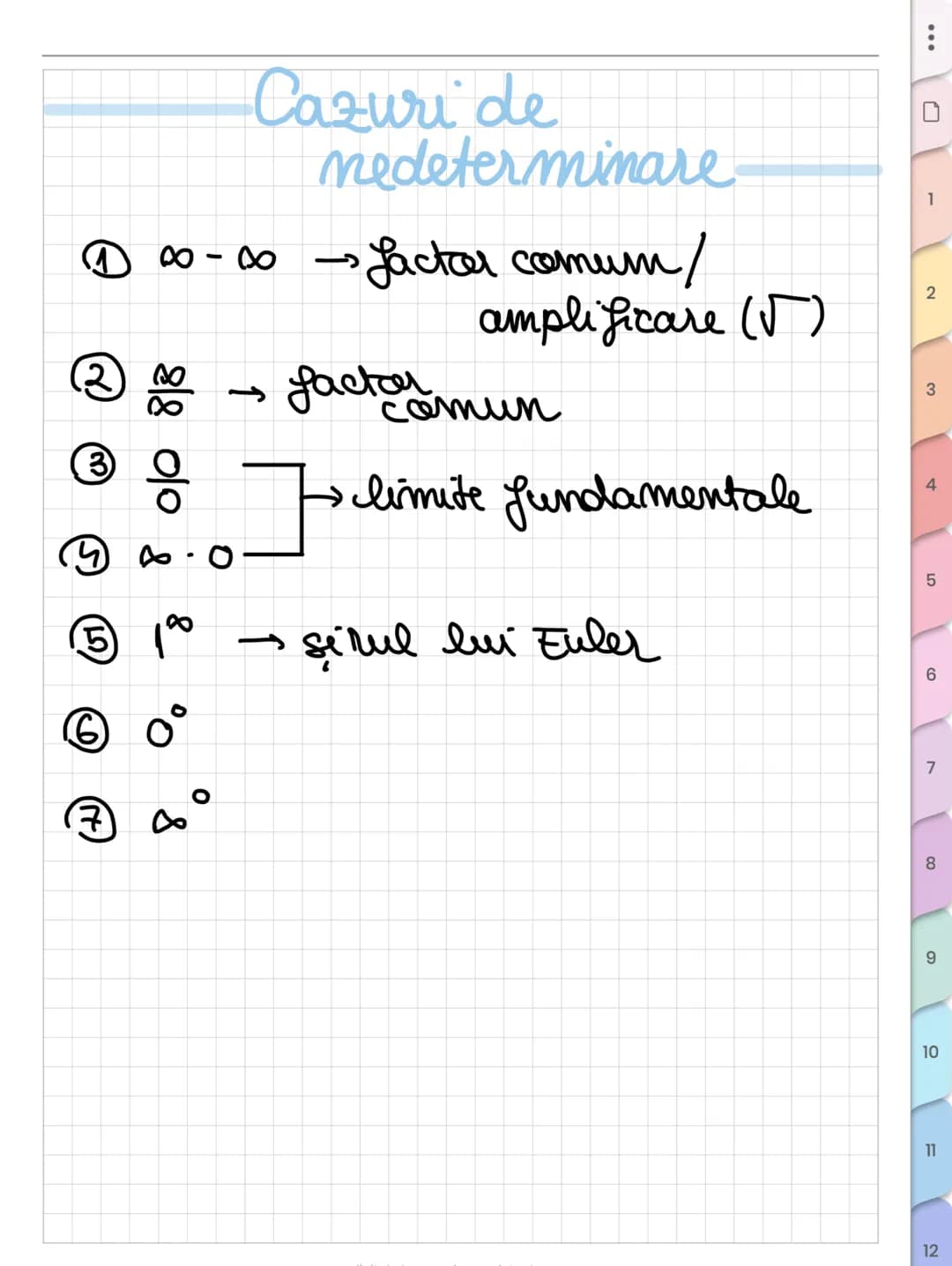 # Sume
remarcabile
① $\sum_{k=1}^{n} k = \frac{n(n+1)}{2}$
② $\sum_{k=1}^{n} k^2 = \frac{n(n+1)(2n+1)}{6}$
③ $\sum_{k=1}^{n} k^3 = [\frac
