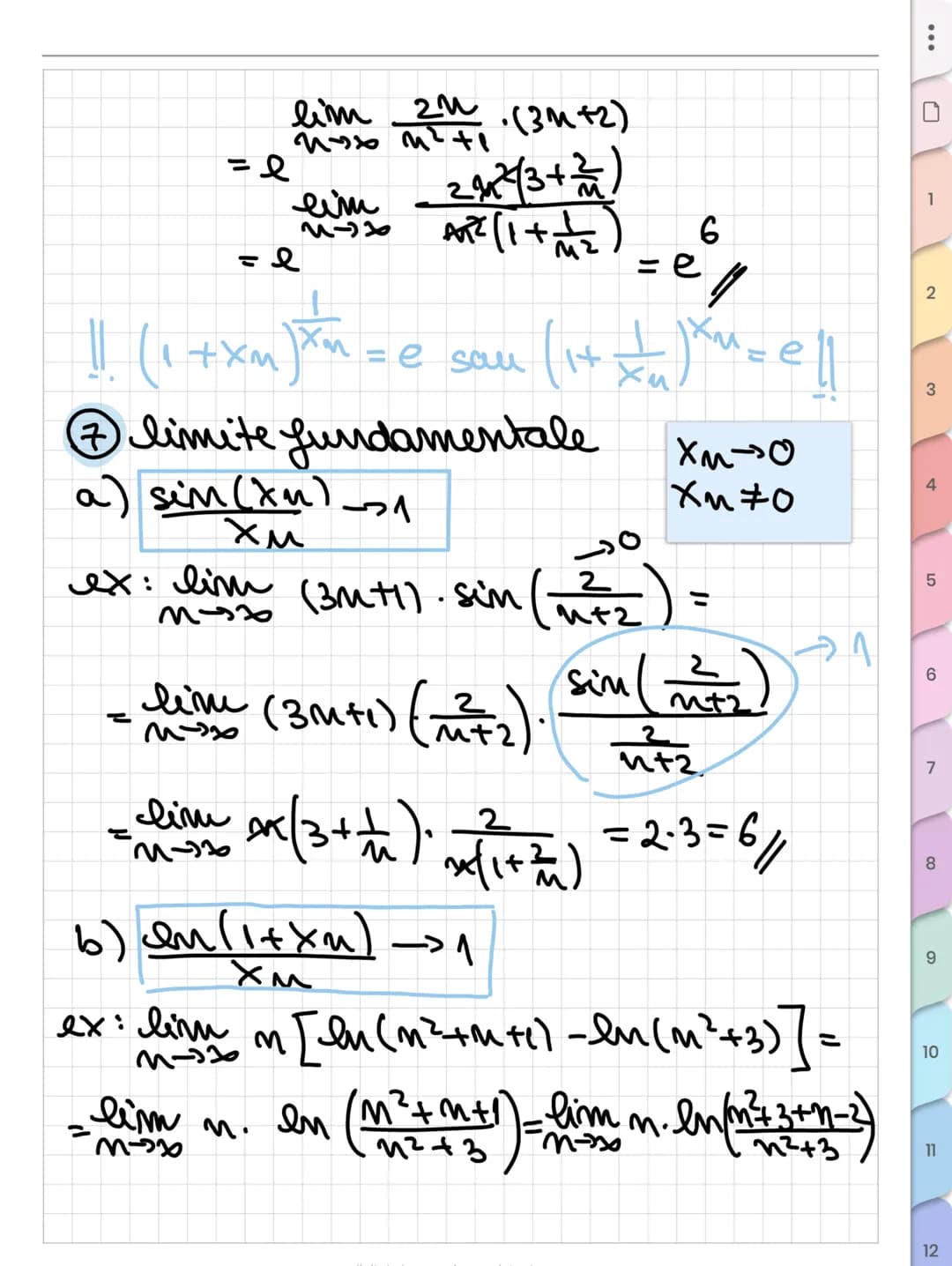 # Sume
remarcabile
① $\sum_{k=1}^{n} k = \frac{n(n+1)}{2}$
② $\sum_{k=1}^{n} k^2 = \frac{n(n+1)(2n+1)}{6}$
③ $\sum_{k=1}^{n} k^3 = [\frac