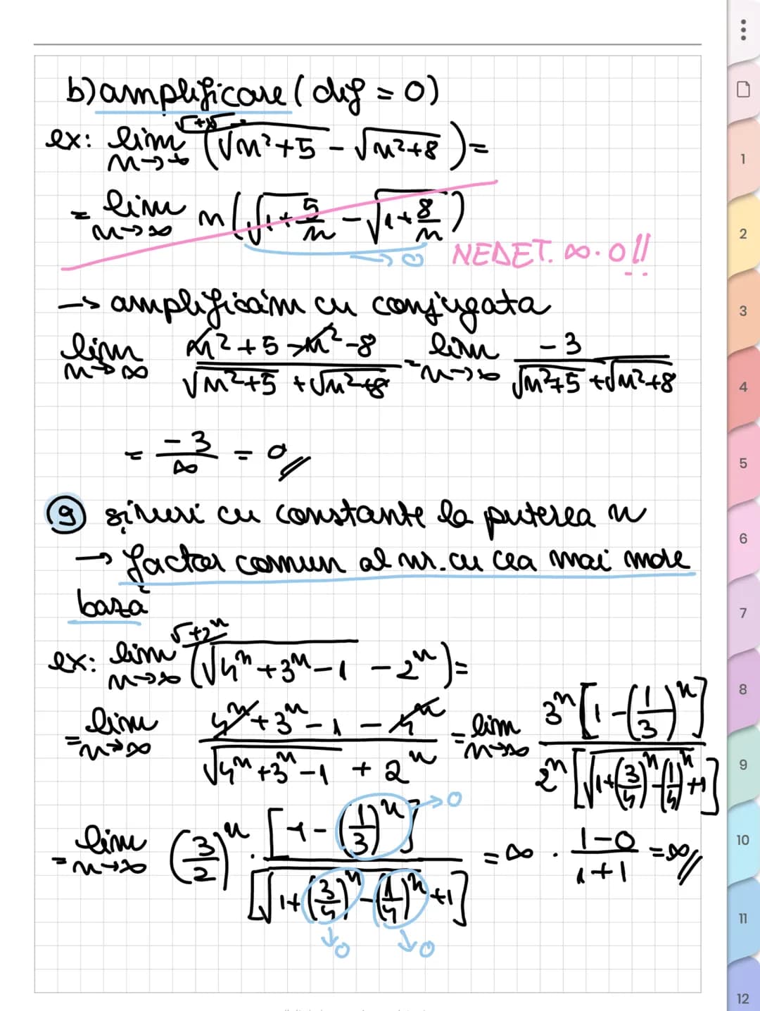 # Sume
remarcabile
① $\sum_{k=1}^{n} k = \frac{n(n+1)}{2}$
② $\sum_{k=1}^{n} k^2 = \frac{n(n+1)(2n+1)}{6}$
③ $\sum_{k=1}^{n} k^3 = [\frac