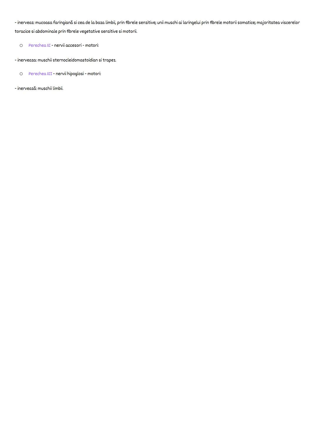 # Nervii cranieni
* sunt în număr de 12 perechi;
* primele doua perechi nu aparţin trunchiului cerebral
* începând de la perechea a Ill-a,