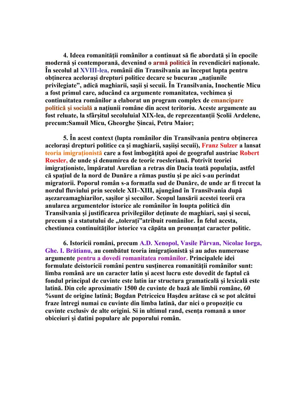 # Romanitatea romanilor in viziunea istoricilor
1. prezentarea elementelor fundamentale ale etnogenezei romanesti;
2. prezentarea unui secol