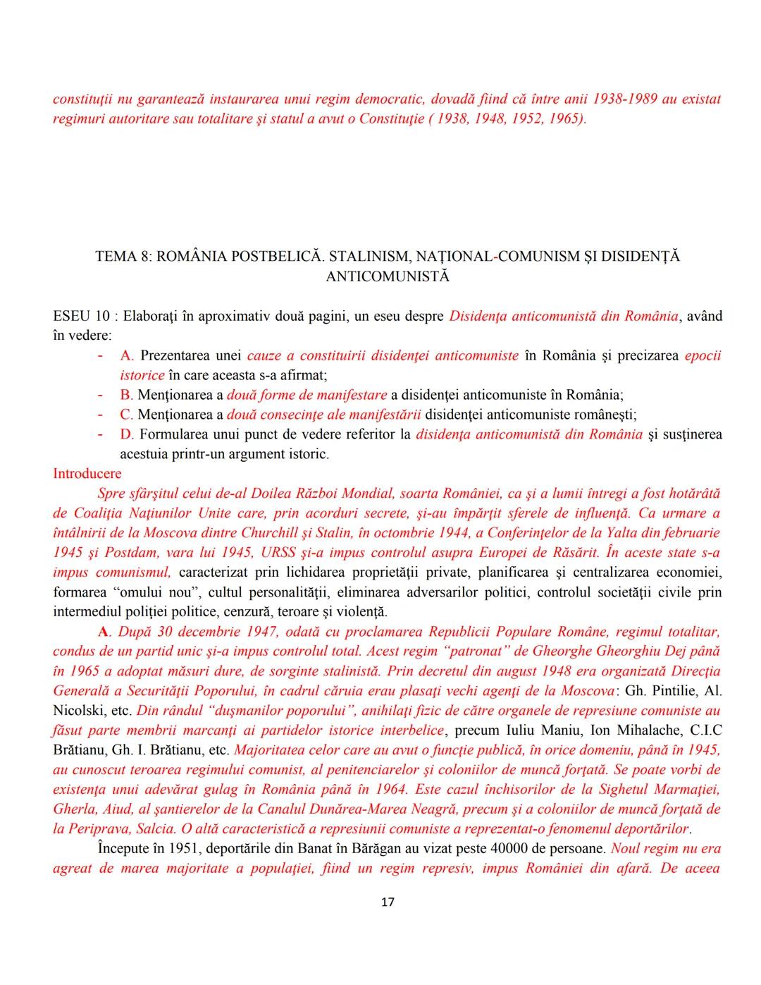 --- OCR Start ---
III. ESEURI ARGUMENTATIVE ȘI STRUCTURATE PE UN PLAN DE IDEI DAT
TEMA 1 BAC: ROMANITATEA ROMÂNILOR ÎN VIZIUNEA ISTORICILOR