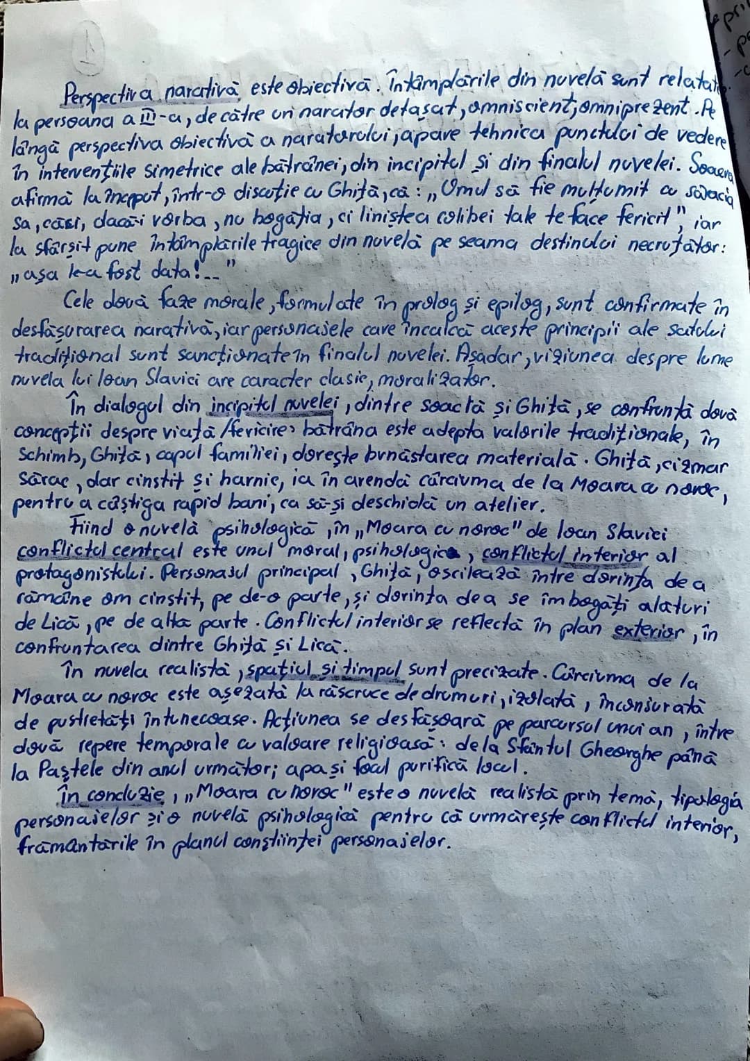 # TEMA ŞI VIZIUNEA DINTR-O NUVELA
REALISTA SI PSIHOLOGICĂ
MOARA CU NOROC
loan Slavici
④
Scriitor afirmat la sfârşitul secolului al XIX-l