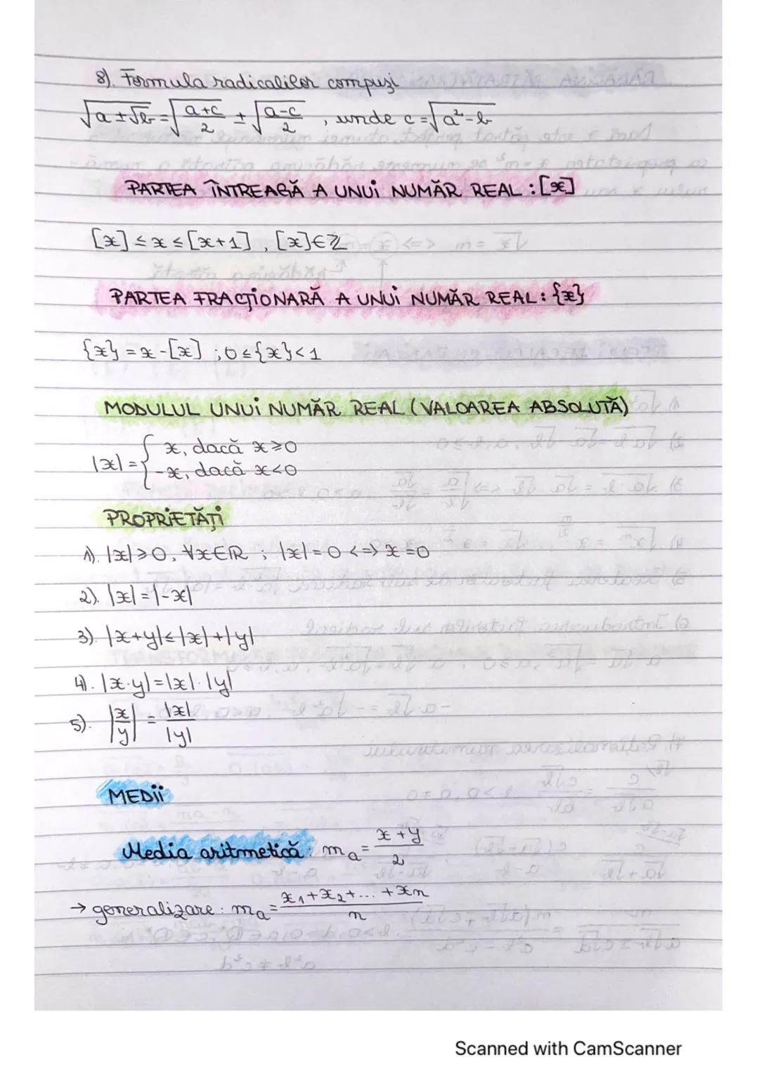 # BREVIAR TEORETIC V-VI
A
ALGEBRA
MULTİMİ NUMERICE
IN-multimea numerelor naturale.
IN*=IN 203
2-multimea numerelor întregi
2*=2{0}
Z