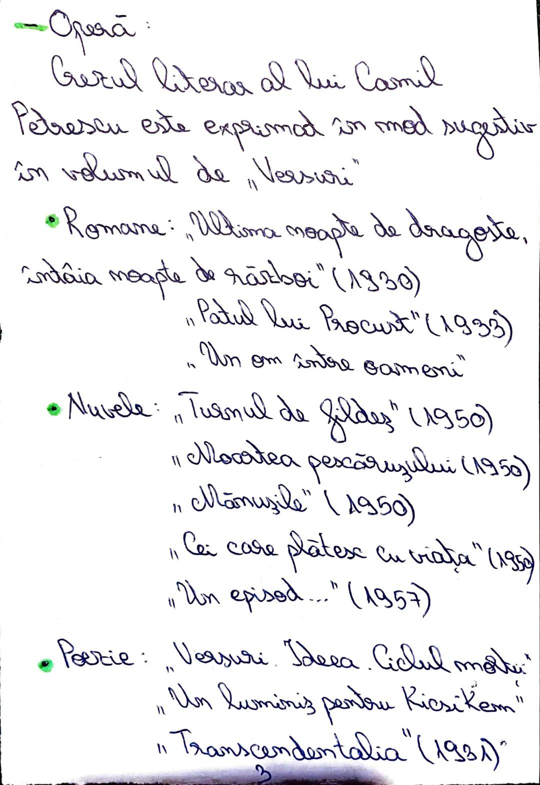 Ultima noapte de dragoste,
întâia noapte de război
Camil Petrescu
I. Informatii despre autor:
- Data si locul naşteri şi al mortui
N: 9/21